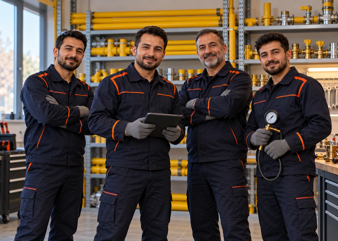 Kayseri Doğalgaz Merkezi teknik ekibi